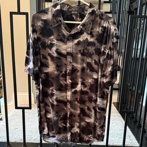 Men's Nova Industries Black and Gray Shirt